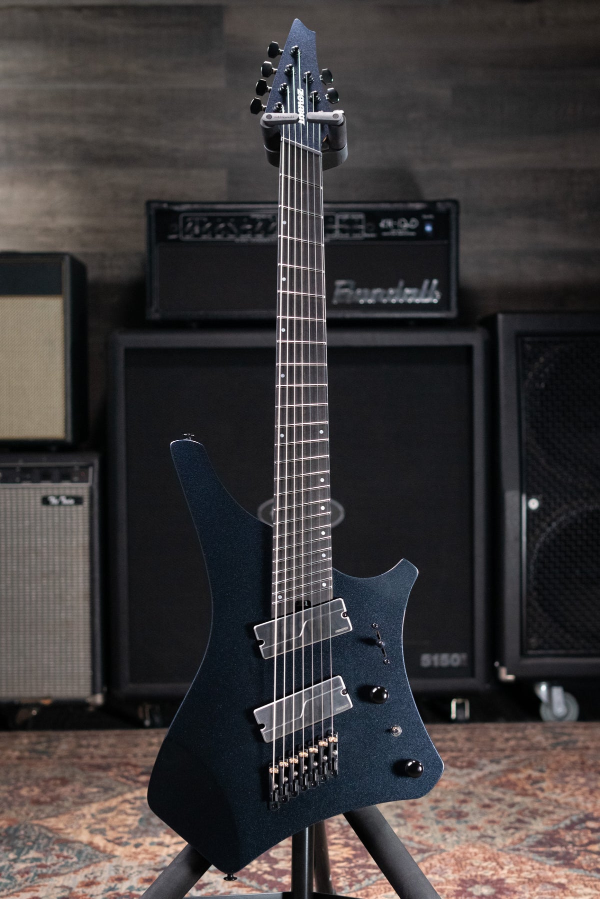 Ibanez Alpha A527 Multi-scale 7-string Electric Guitar - Iron Pewter with Gig Bag