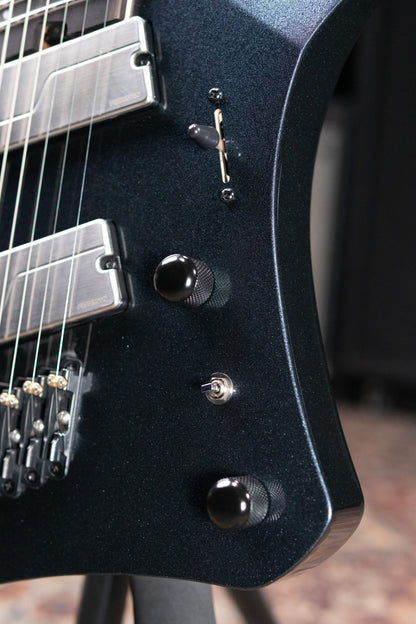 Ibanez Alpha A527 Multi-scale 7-string Electric Guitar - Iron Pewter with Gig Bag