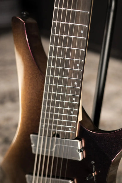 Ibanez Alpha A528 Multi-Scale 8-String Electric Guitar - Coral Mirage with Gig Bag