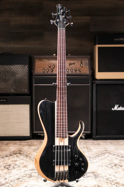 Ibanez BTB865SCWKL 5-String Electric Bass - Weathered Black Low Gloss