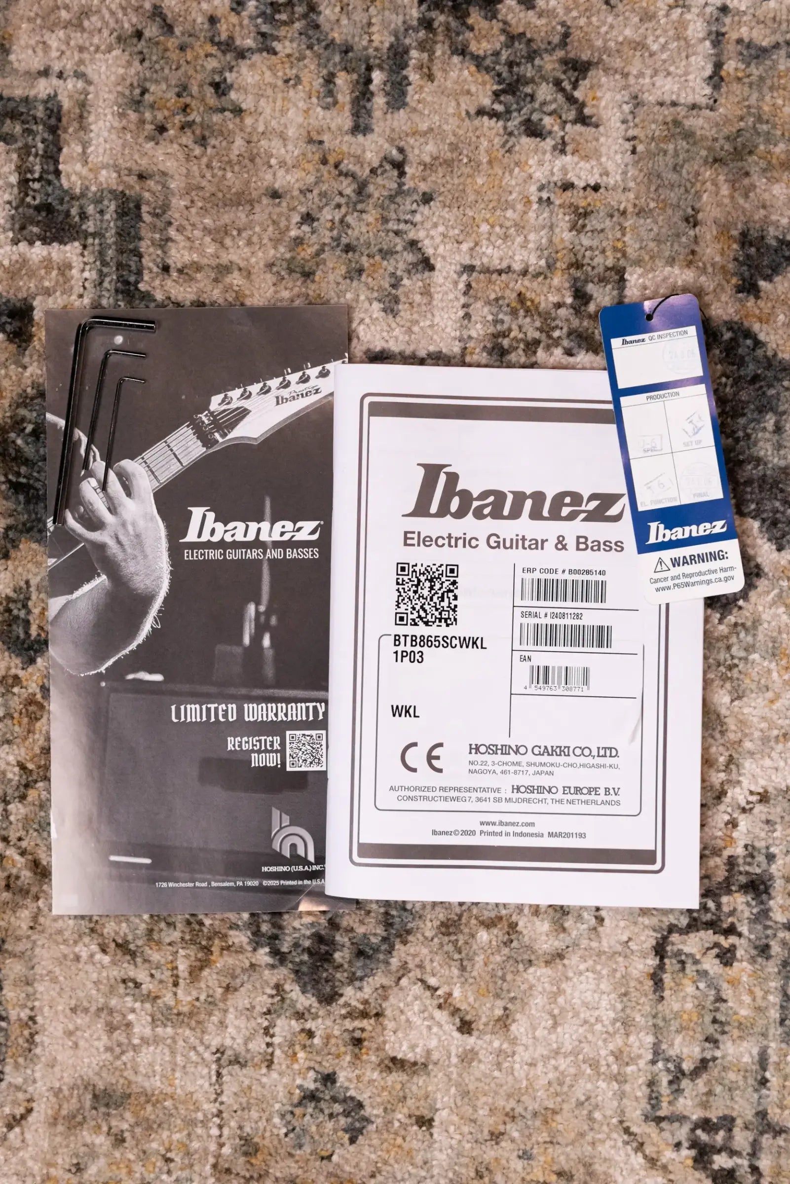 Ibanez BTB865SCWKL 5-String Electric Bass - Weathered Black Low Gloss
