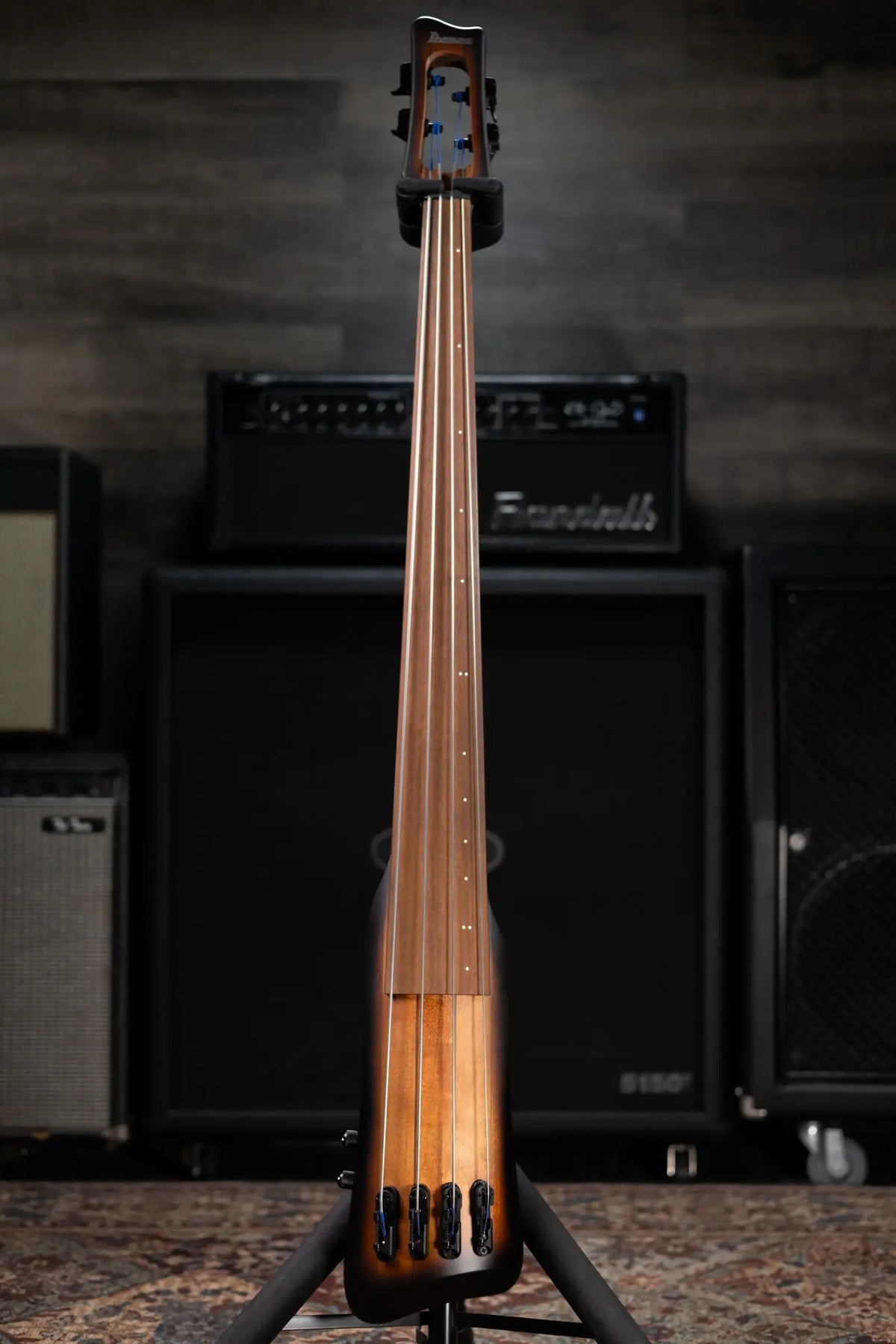 Ibanez Bass Workshop UB804 4-String Electric Upright Bass - Mahogany Oil Burst with Gig Bag