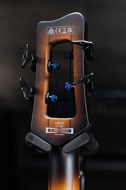 Ibanez Bass Workshop UB804 4-String Electric Upright Bass - Mahogany Oil Burst with Gig Bag