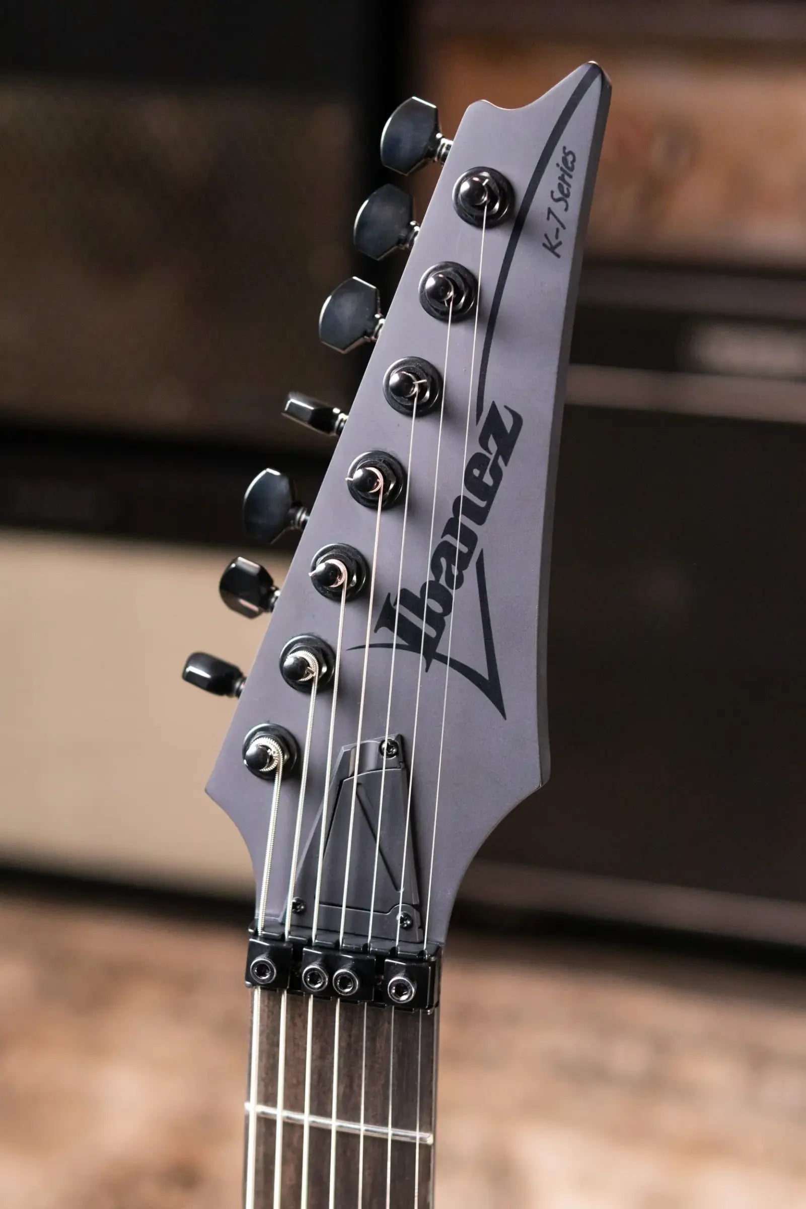 Ibanez K7YIN James "Munky" Shaffer Signature 7-String Electric Guitar - Matte Black with Gig Bag