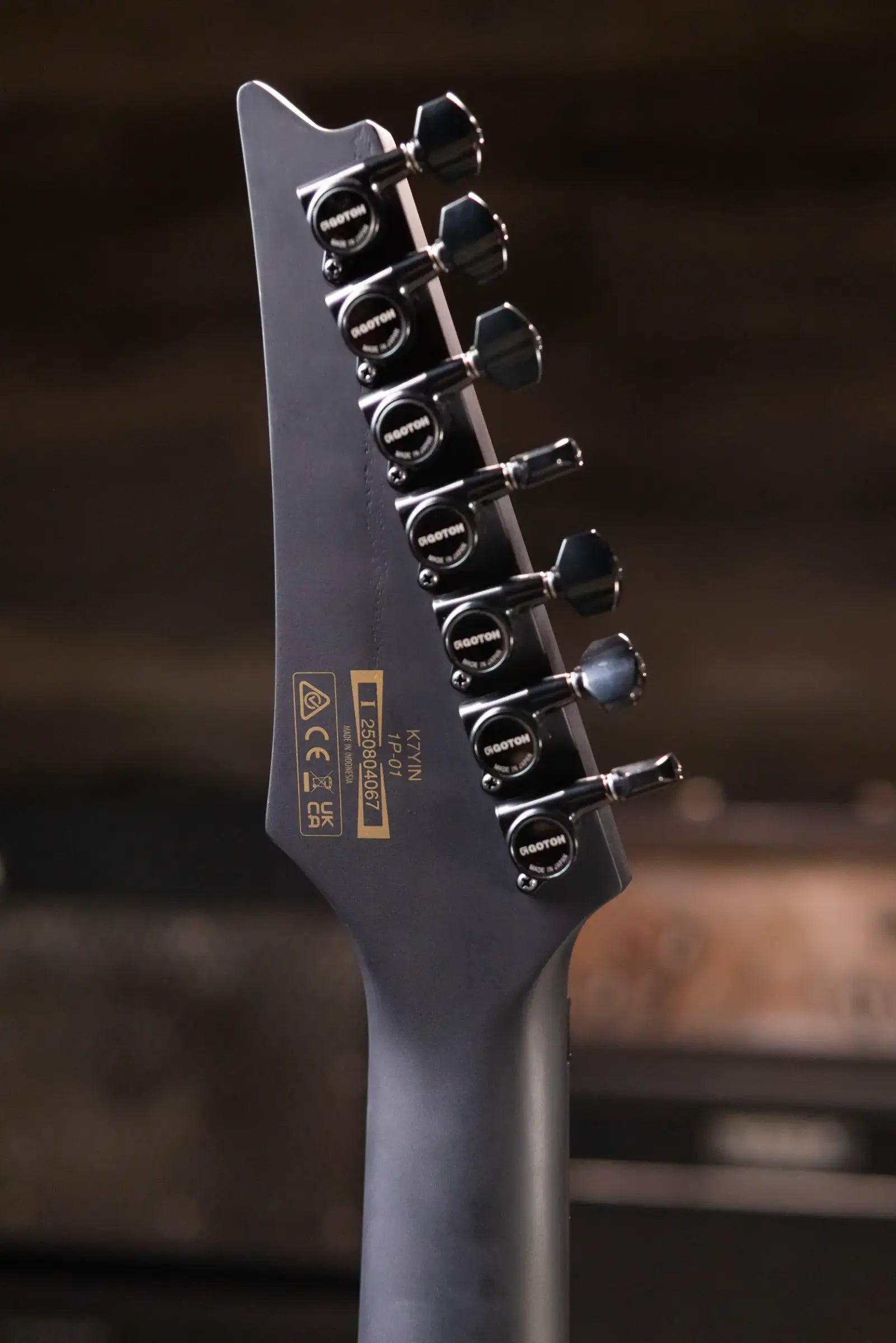 Ibanez K7YIN James "Munky" Shaffer Signature 7-String Electric Guitar - Matte Black with Gig Bag