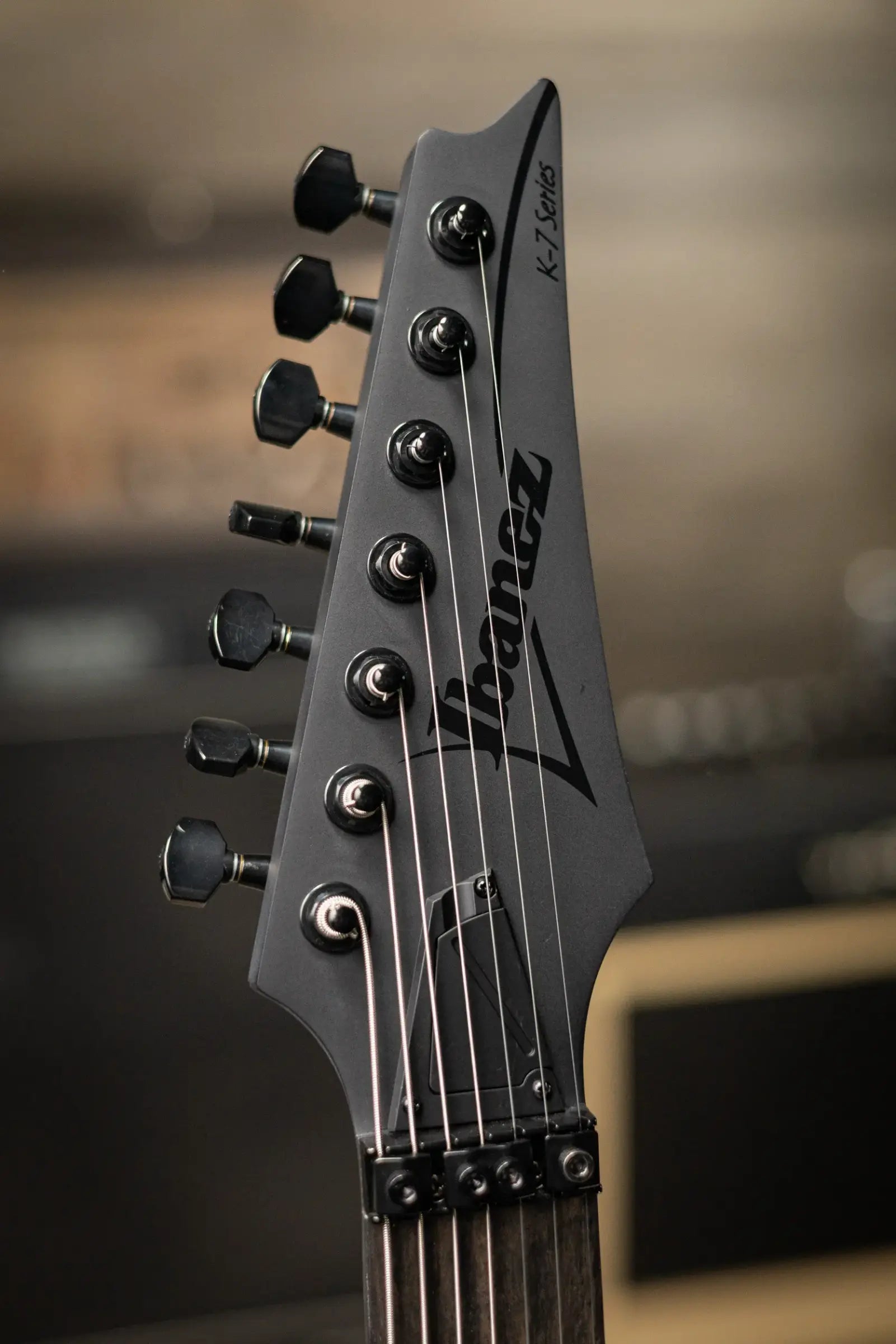 Ibanez K7YIN James "Munky" Shaffer Signature 7-String Electric Guitar - Matte Black with Gig Bag