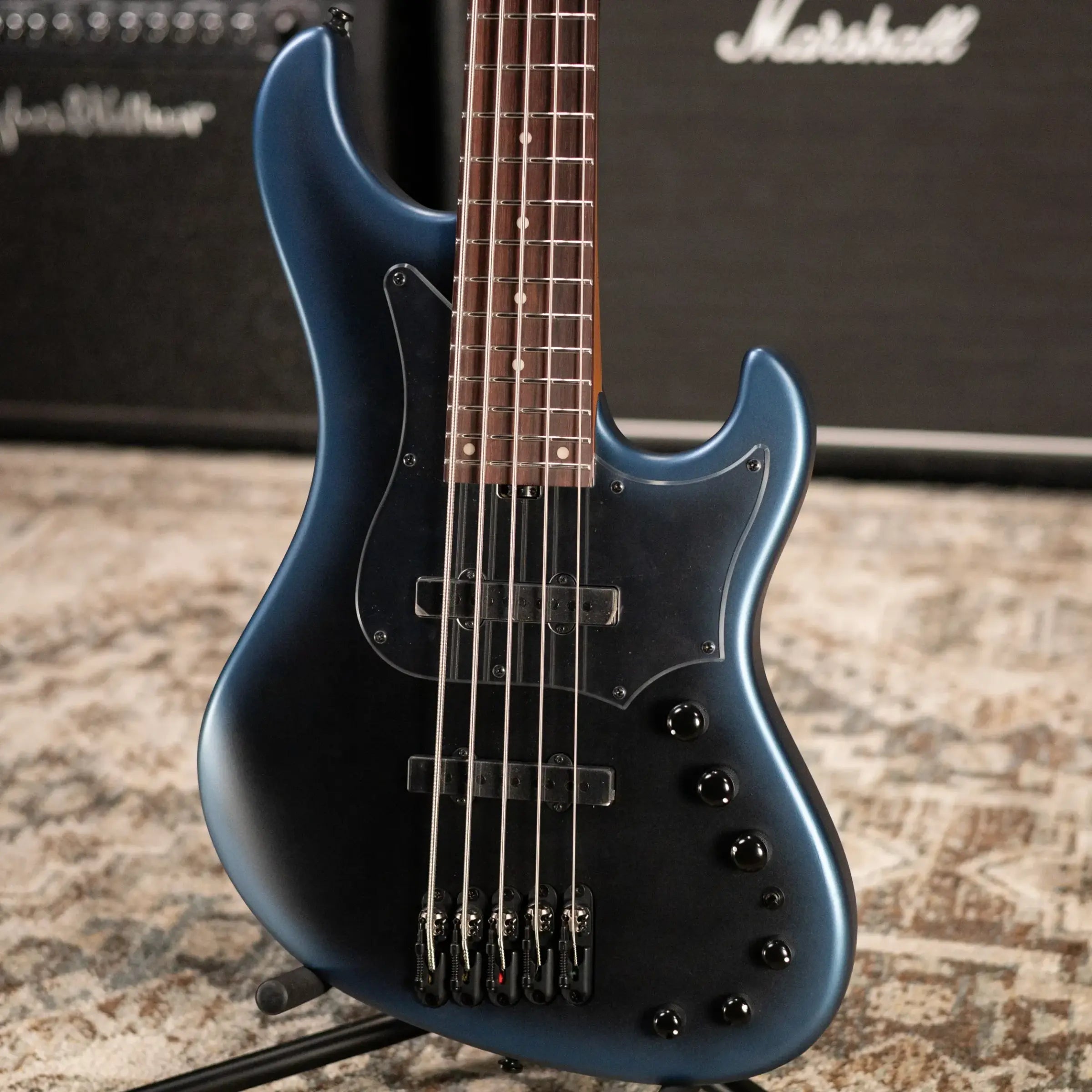 Ibanez Mode MDM1005 5-String Electric Bass Guitar - Midnight Arctic Ocean Matte