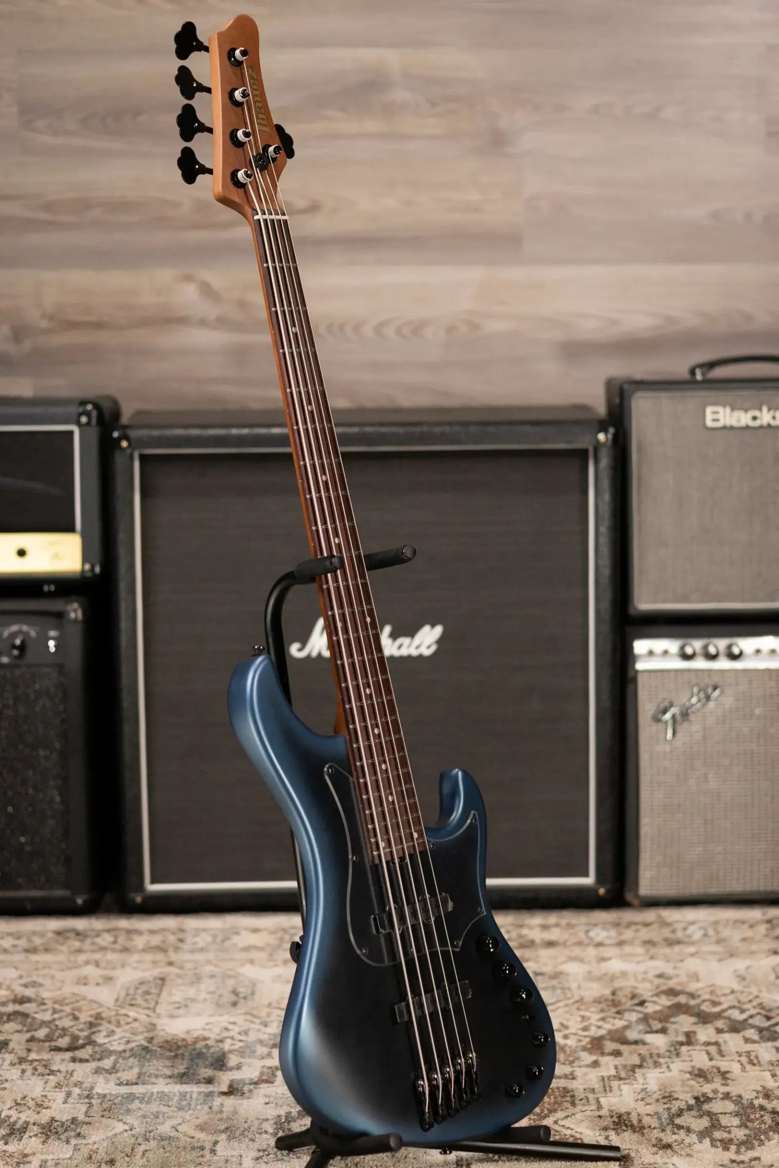 Ibanez Mode MDM1005 5-String Electric Bass Guitar - Midnight Arctic Ocean Matte