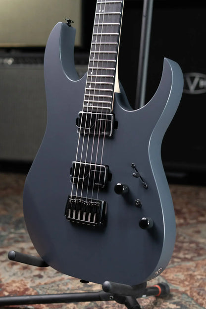 Ibanez Prestige RGR5121RB Electric Guitar - Gray Metallic Flat with Hardshell Case