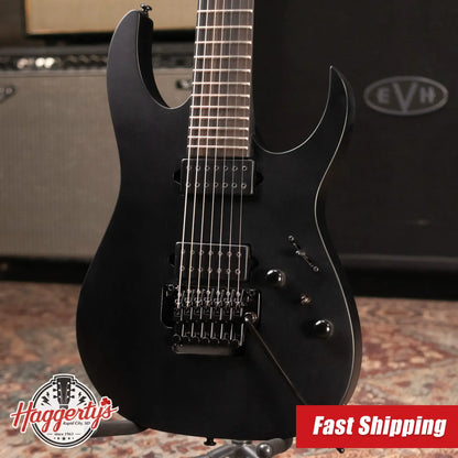 Ibanez RGRB720 Iron Label 7-String Electric Guitar - Black