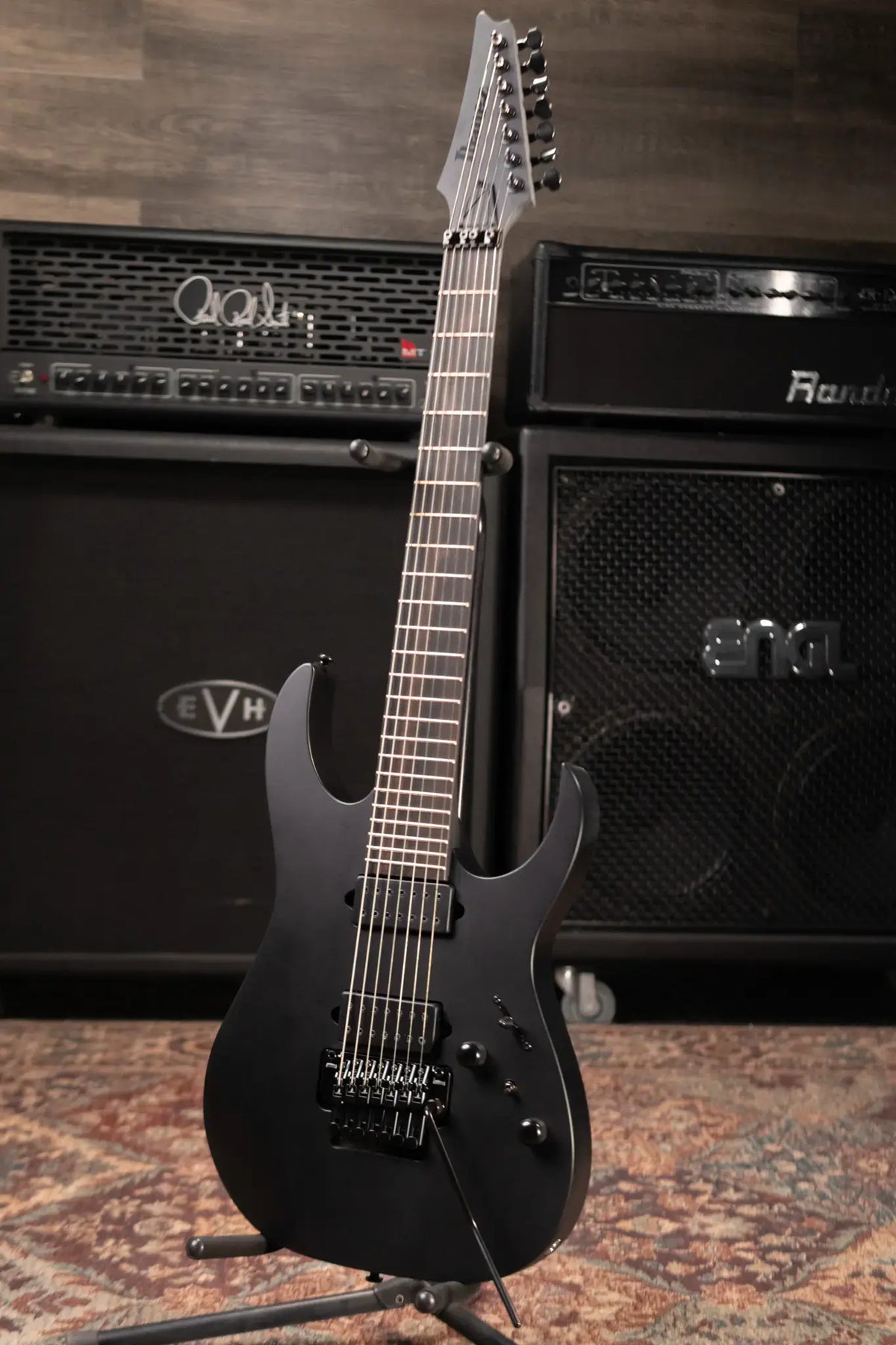 Ibanez RGRB720 Iron Label 7-String Electric Guitar - Black