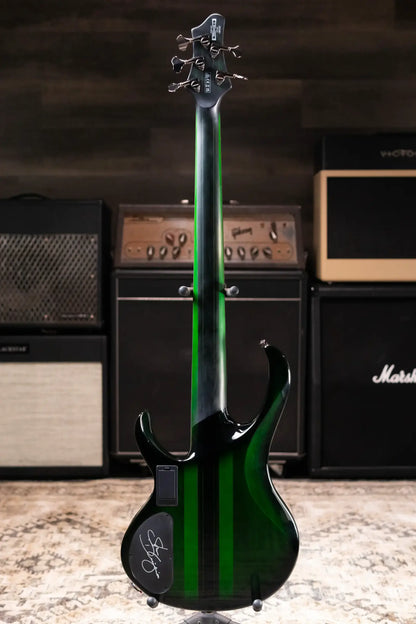 Ibanez Steve Di Giorgio Signature SDGB1-DMT 5-String Fretless Electric Bass - Dark Moss Burst