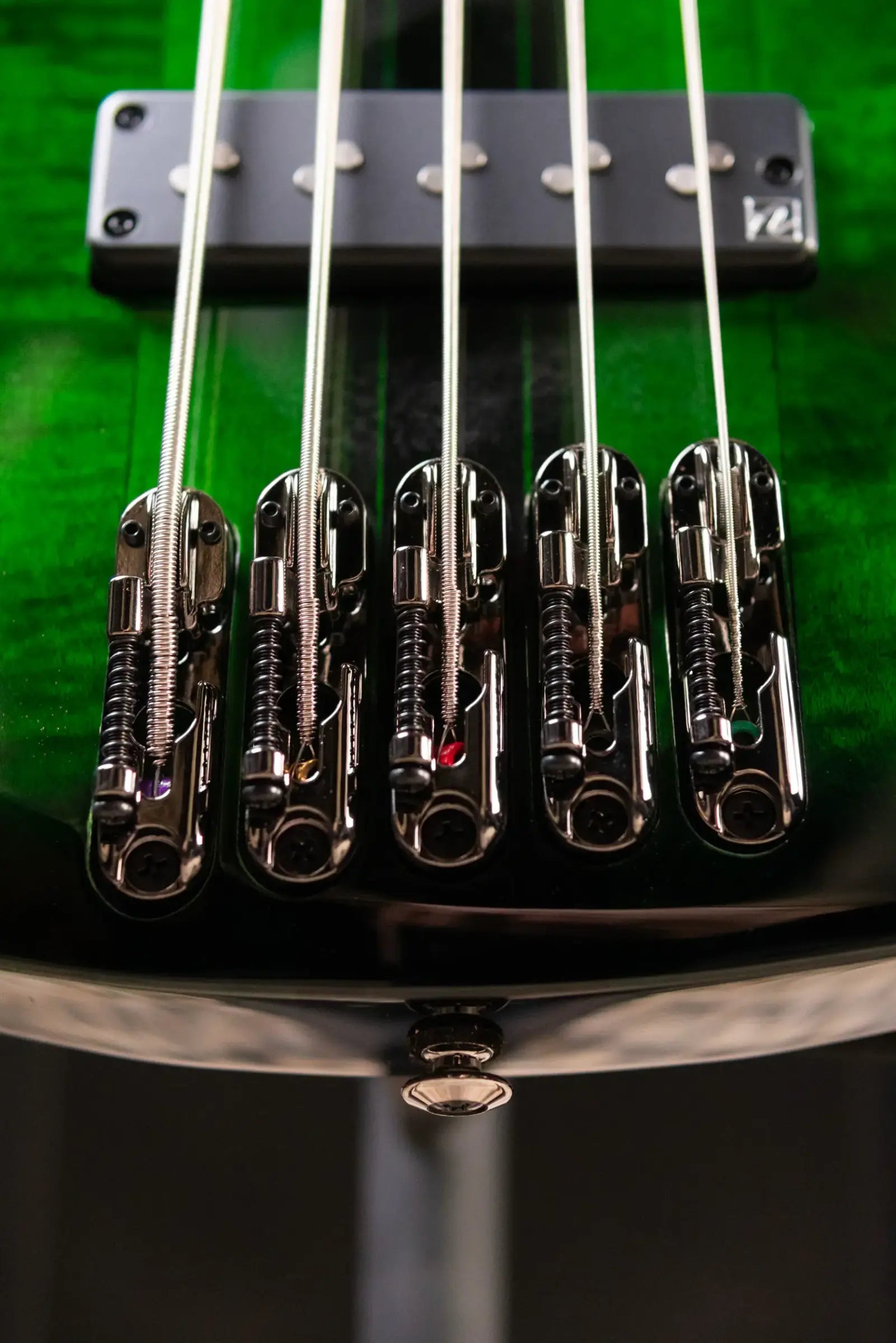 Ibanez Steve Di Giorgio Signature SDGB1-DMT 5-String Fretless Electric Bass - Dark Moss Burst