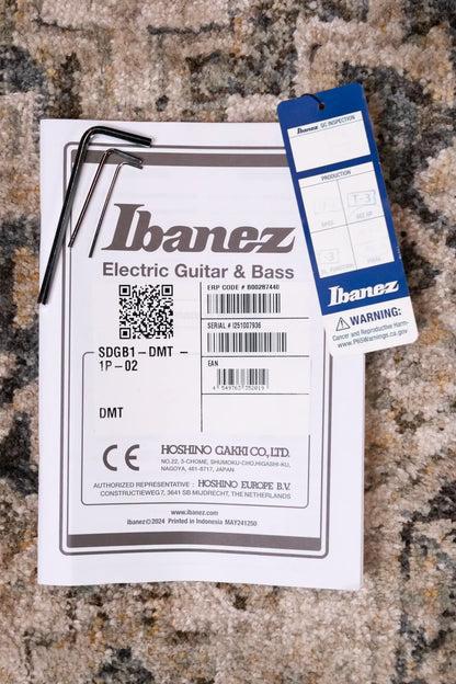 Ibanez Steve Di Giorgio Signature SDGB1-DMT 5-String Fretless Electric Bass - Dark Moss Burst