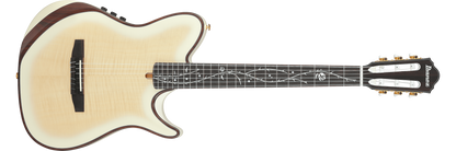 Ibanez TOD100FMN Tim Henson Signature Nylon Electric Guitar - Toasted Marshmallow Matte with Gig Bag