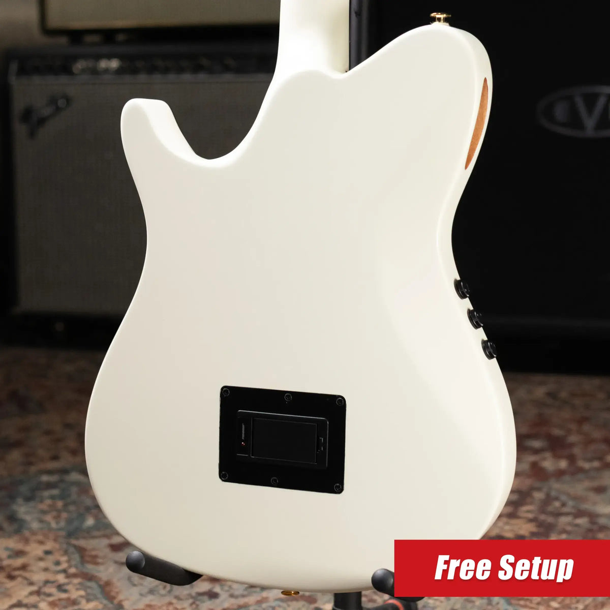 Ibanez TOD100FMN Tim Henson Signature Nylon Electric Guitar - Toasted Marshmallow Matte with Gig Bag