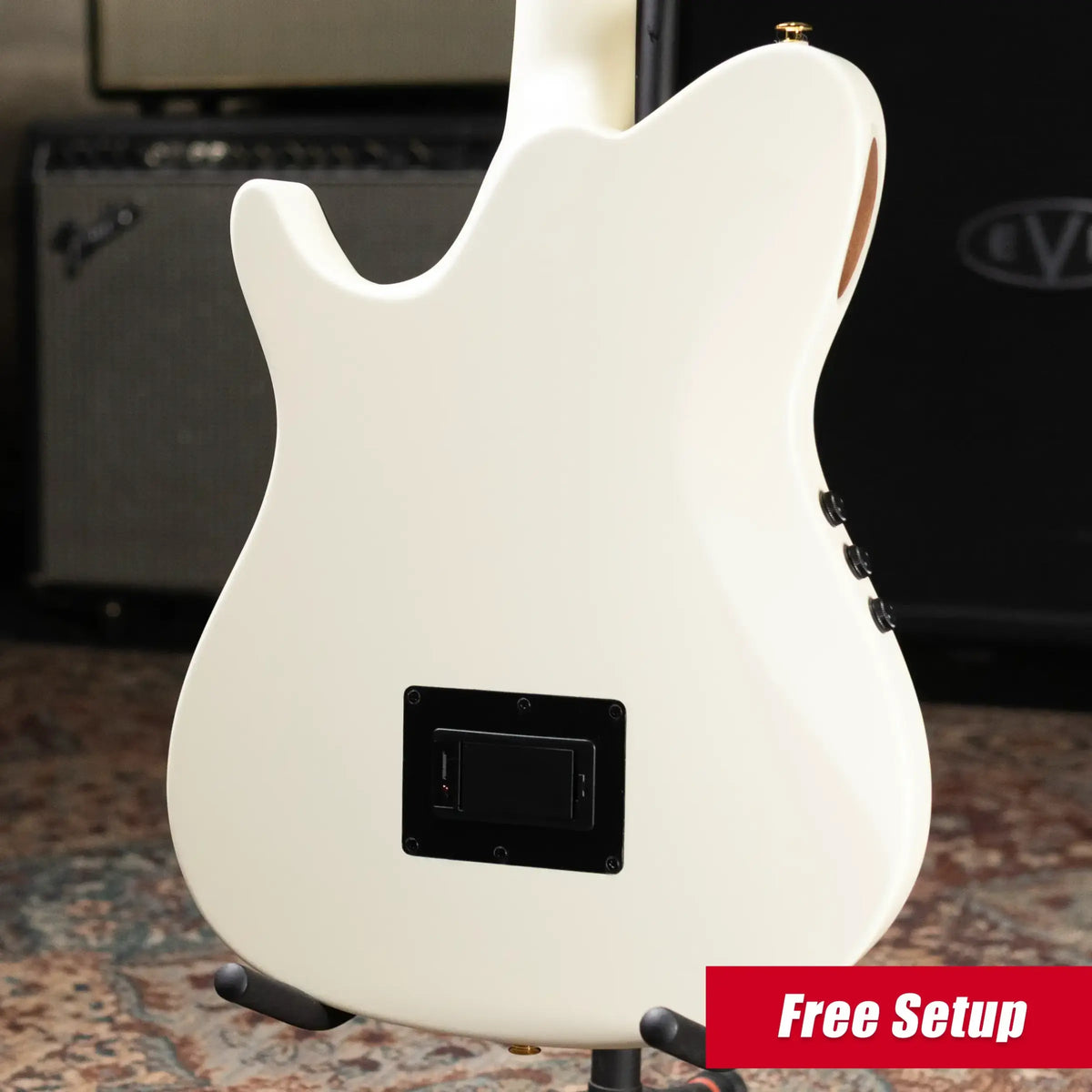 Ibanez TOD100FMN Tim Henson Signature Nylon Electric Guitar - Toasted Marshmallow Matte with Gig Bag