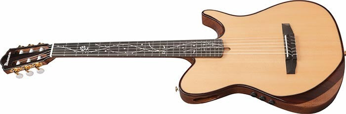 Ibanez TOD100N Tim Henson Signature Nylon Electric Guitar - Natural High Gloss with Gig Bag