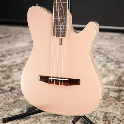 Ibanez TOD10N Tim Henson Signature Nylon Acoustic/Electric Guitar - Pearl Pink Flat