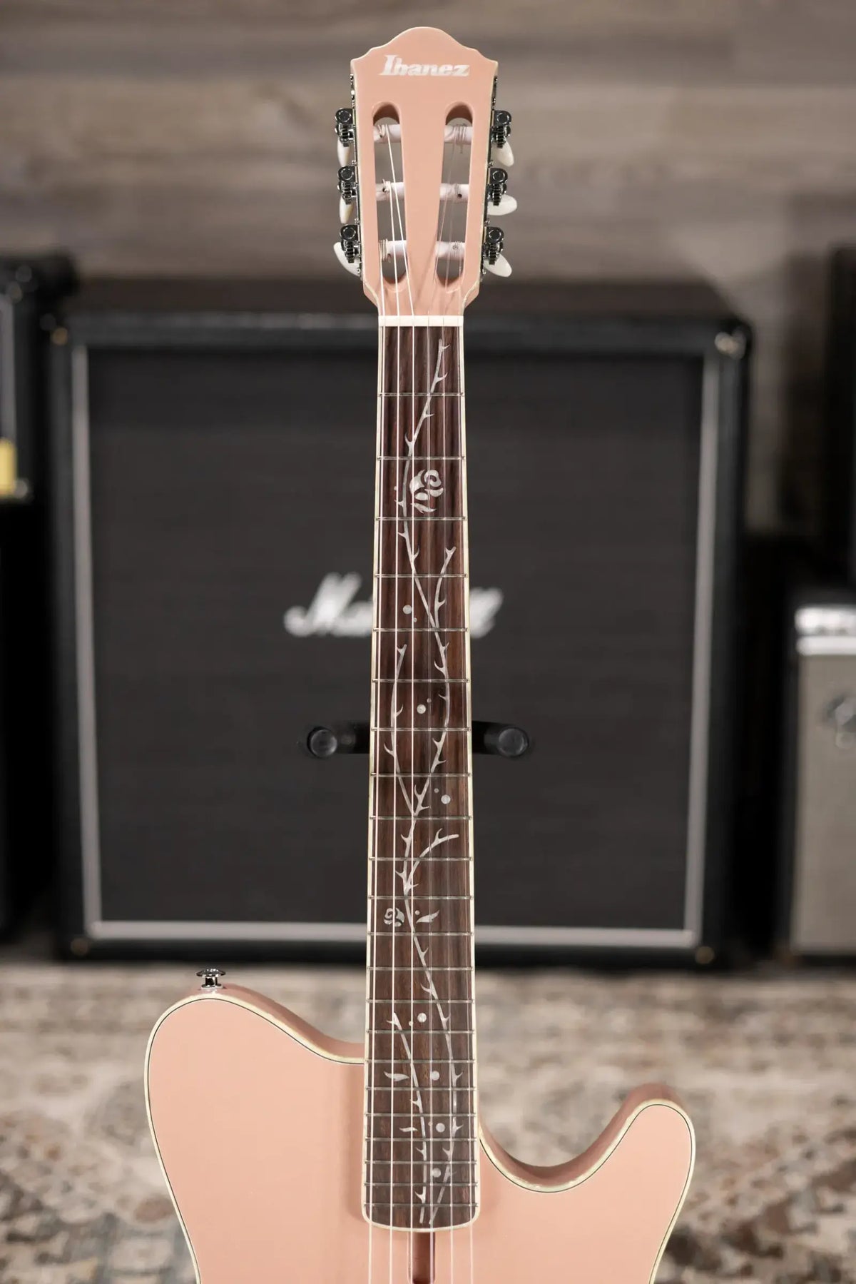 Ibanez TOD10N Tim Henson Signature Nylon Acoustic/Electric Guitar - Pearl Pink Flat
