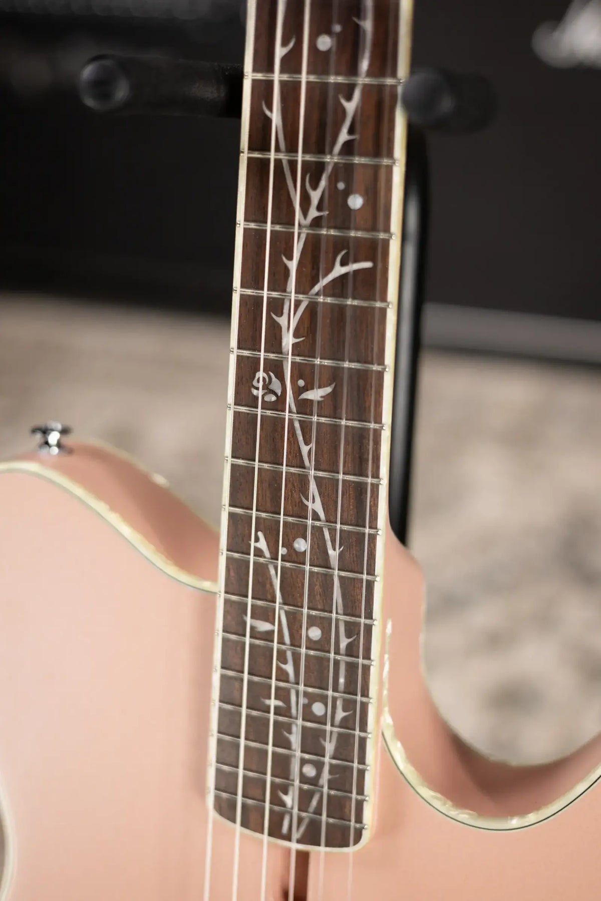 Ibanez TOD10N Tim Henson Signature Nylon Acoustic/Electric Guitar - Pearl Pink Flat