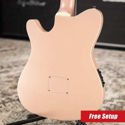 Ibanez TOD10N Tim Henson Signature Nylon Acoustic/Electric Guitar - Pearl Pink Flat