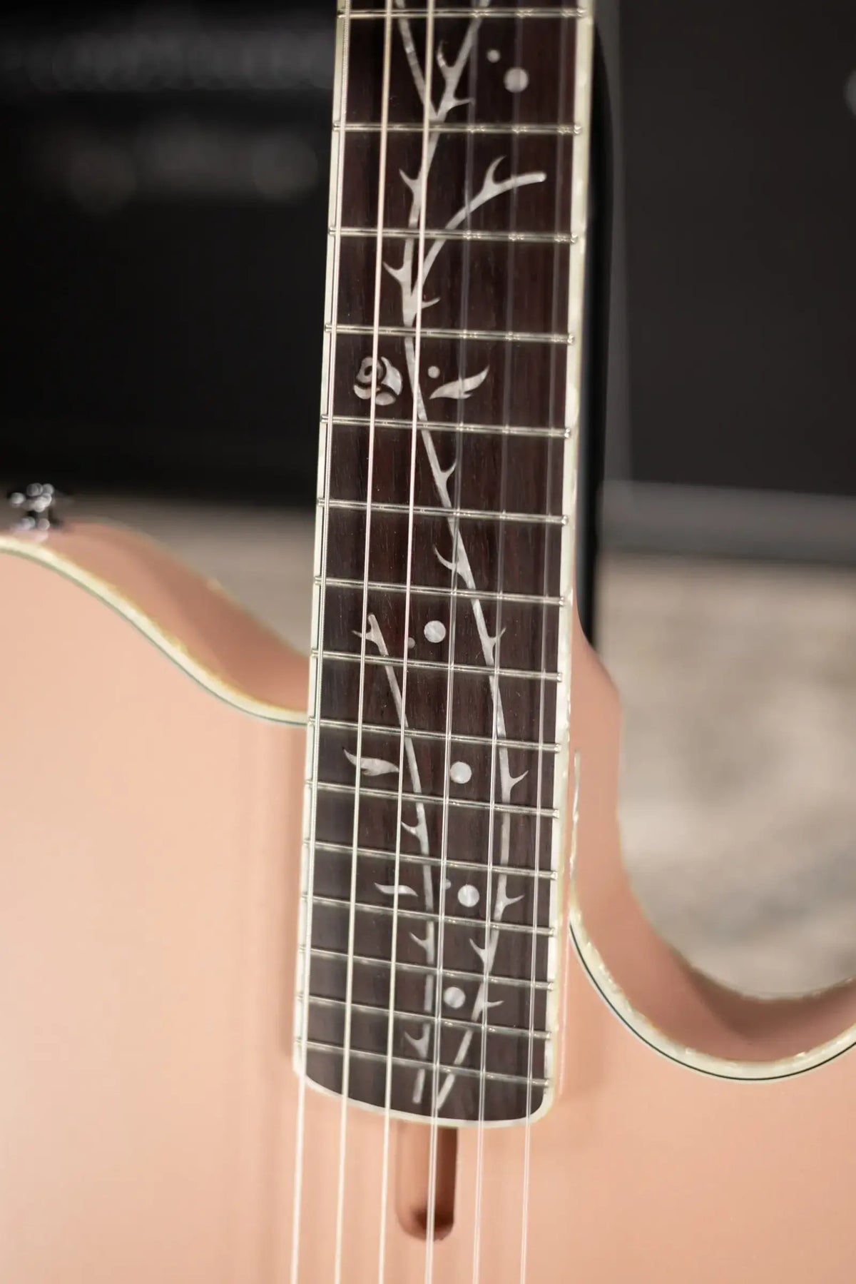 Ibanez TOD10N Tim Henson Signature Nylon Acoustic/Electric Guitar - Pearl Pink Flat