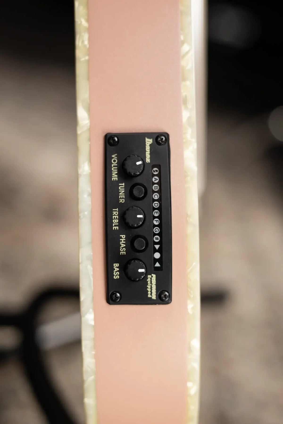 Ibanez TOD10N Tim Henson Signature Nylon Acoustic/Electric Guitar - Pearl Pink Flat