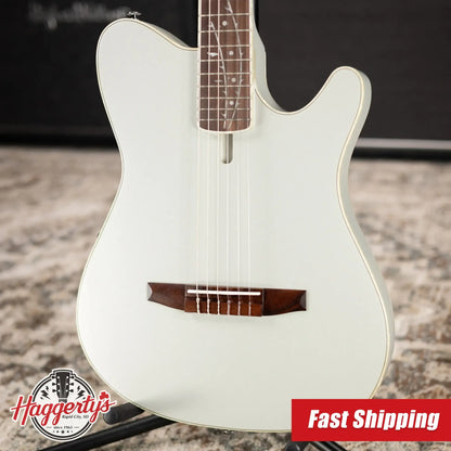 Ibanez TOD10N Tim Henson Signature Nylon Acoustic/Electric Guitar - Silver Metallic Flat