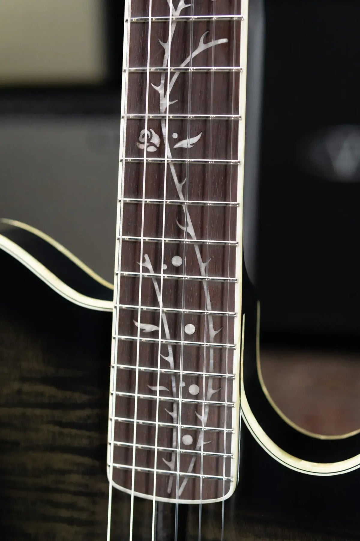 Ibanez TOD20FMN Tim Henson Signature Nylon Acoustic/Electric Guitar - Black Burst Fade Low Gloss