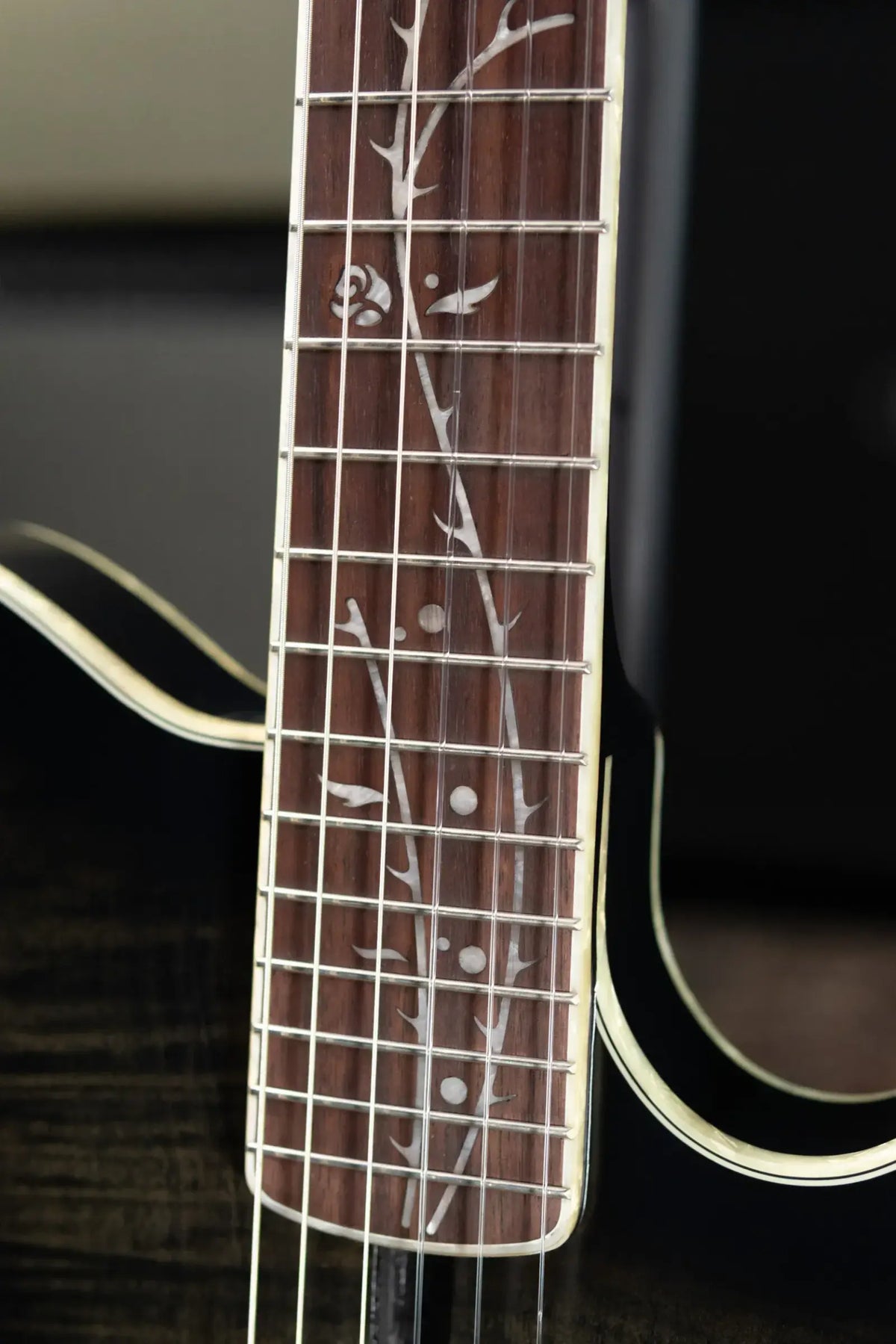 Ibanez TOD20FMN Tim Henson Signature Nylon Acoustic/Electric Guitar - Black Burst Fade Low Gloss