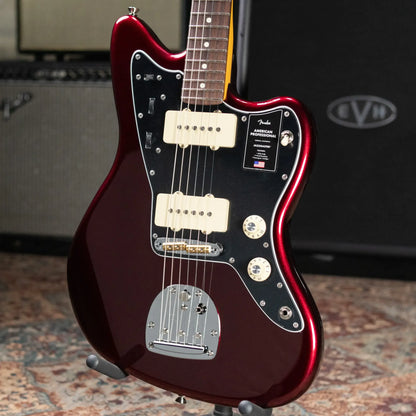 Fender American Professional Jazzmaster Electric Guitar - Oxblood with Hardshell CaseE