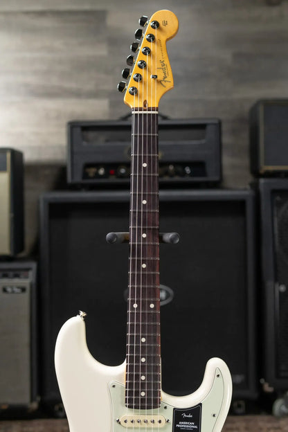 Fender American Professional Stratocaster HSS Electric Guitar - Olympic White with Hardshell Case