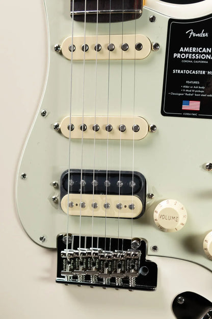 Fender American Professional Stratocaster HSS Electric Guitar - Olympic White with Hardshell Case
