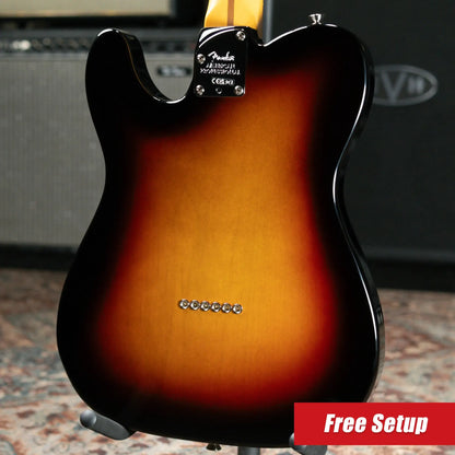 Fender American Professional Telecaster Electric Guitar - 3-Color Sunburst with Hardshell Case