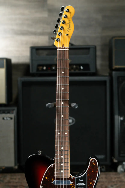 Fender American Professional Telecaster Electric Guitar - 3-Color Sunburst with Hardshell Case