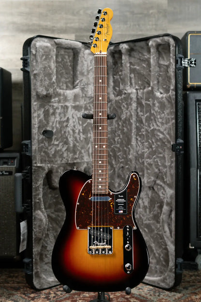 Fender American Professional Telecaster Electric Guitar - 3-Color Sunburst with Hardshell Case