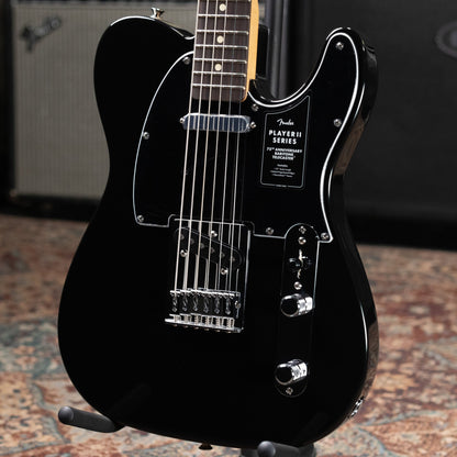 Fender 75th Anniversary Player II Baritone Telecaster Electric Guitar - Black