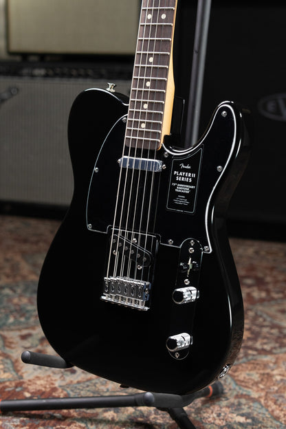 Fender 75th Anniversary Player II Baritone Telecaster Electric Guitar - Black