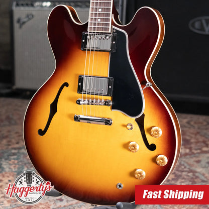 Gibson ES-335 50s Electric Guitar - Vintage Tobacco Burst with Hardshell Case