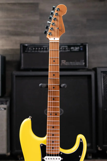 Fender Limited Edition American Ultra II HSS Stratocaster Electric Guitar - Graffiti Yellow with Hardshell Case