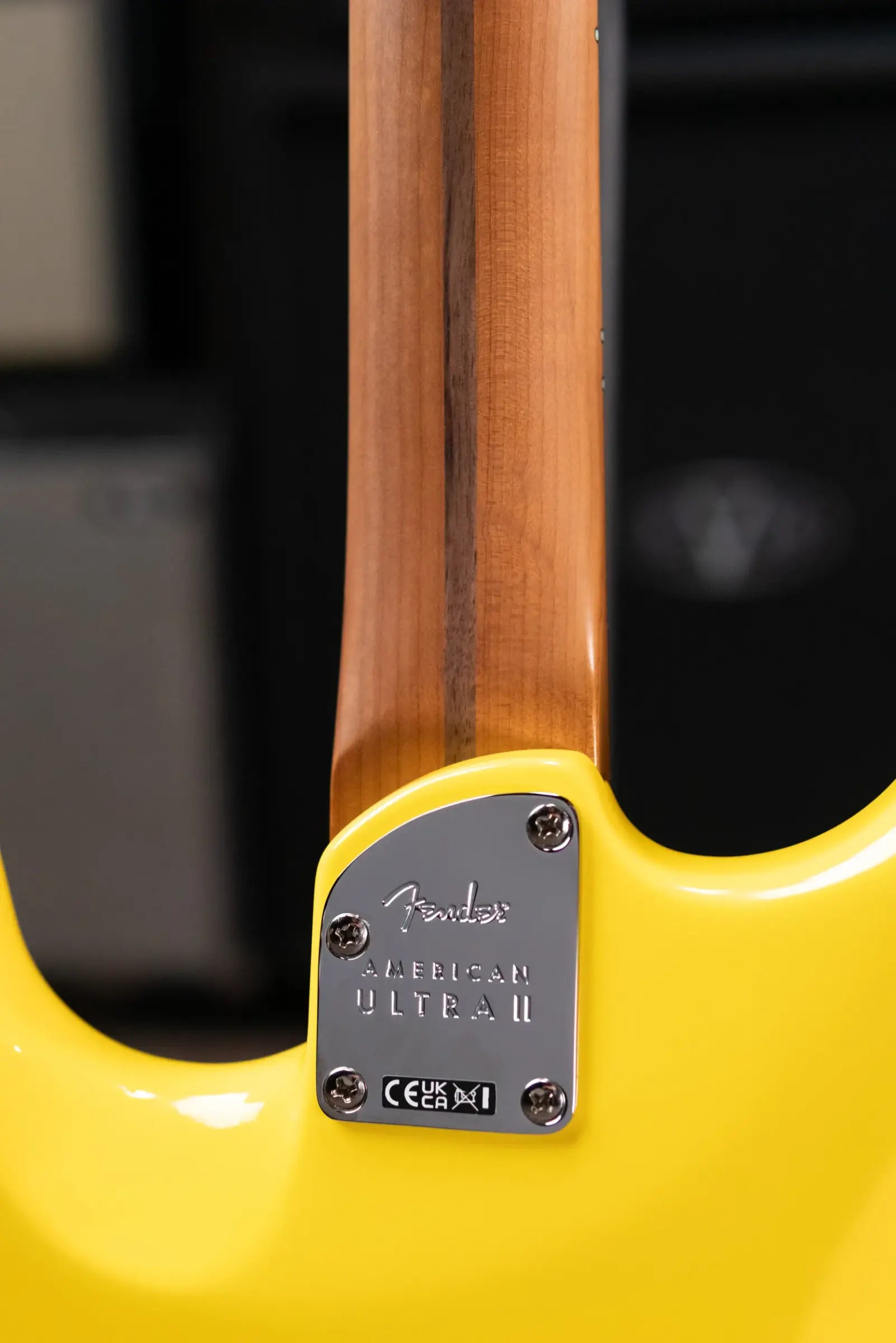 Fender Limited Edition American Ultra II HSS Stratocaster Electric Guitar - Graffiti Yellow with Hardshell Case