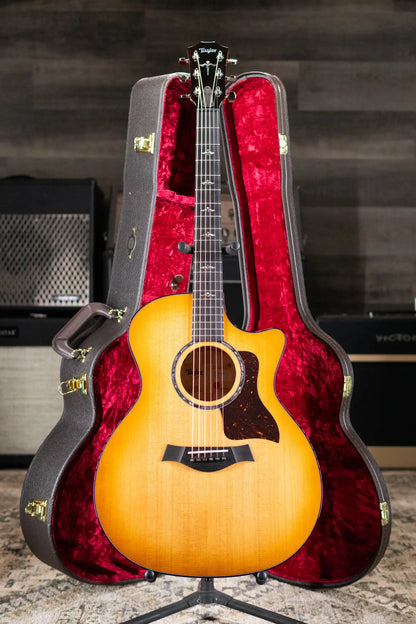 Taylor Next Generation 614ce Grand Auditorium Acoustic/Electric Guitar - Antique Blonde with Hardshell Case