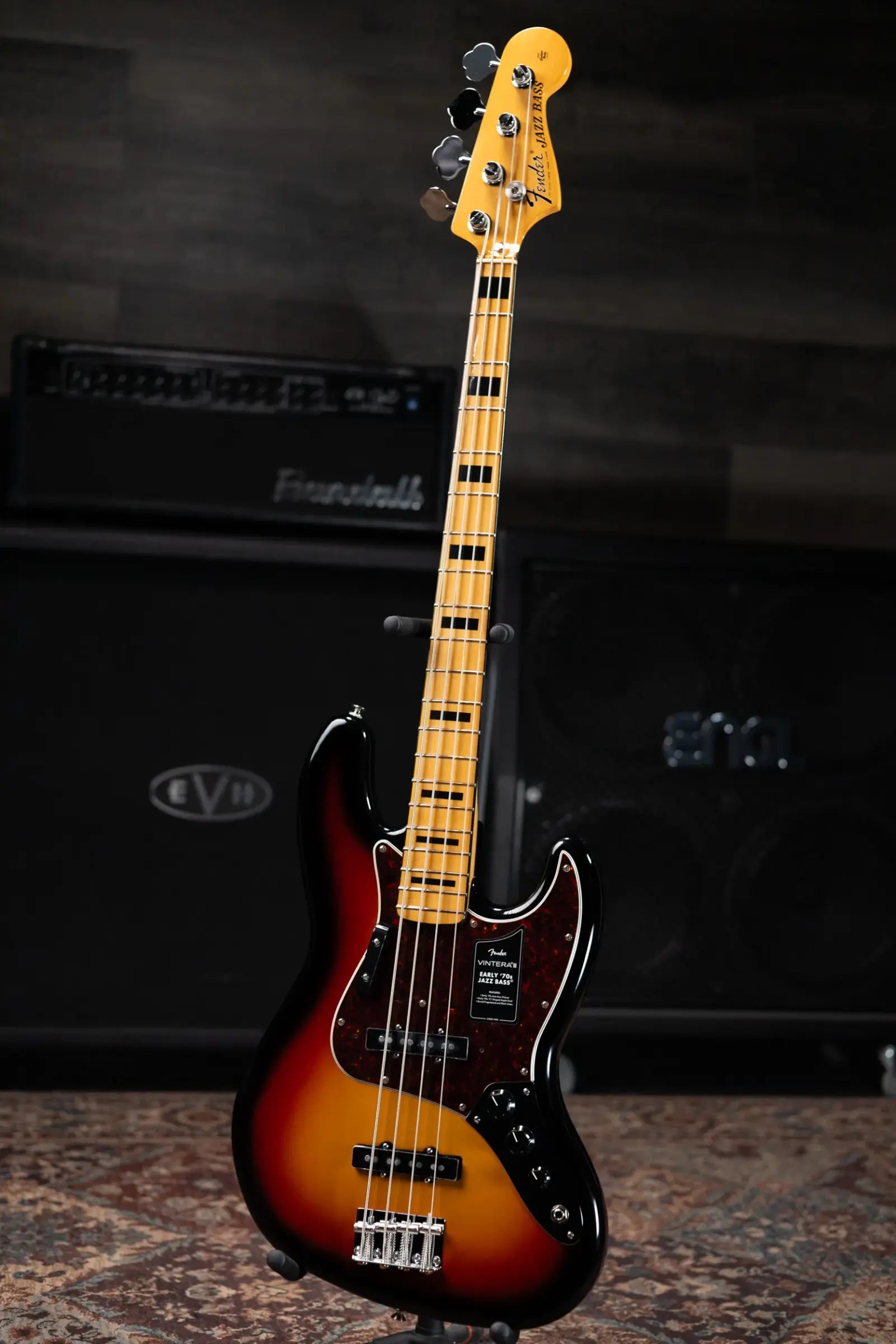 Fender Vintera III Early '70s Jazz Bass - 3-Color Sunburst with Gig Bag