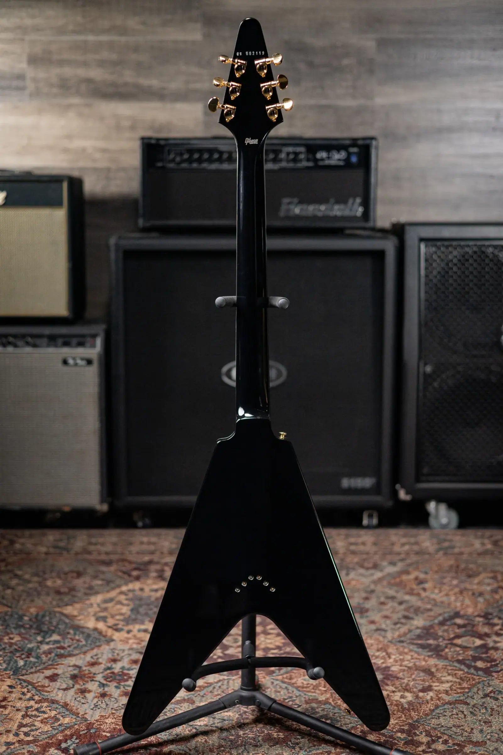 Gibson Custom Shop Flying V Custom Figured Electric Guitar - Cobra Burst with Hardshell Case