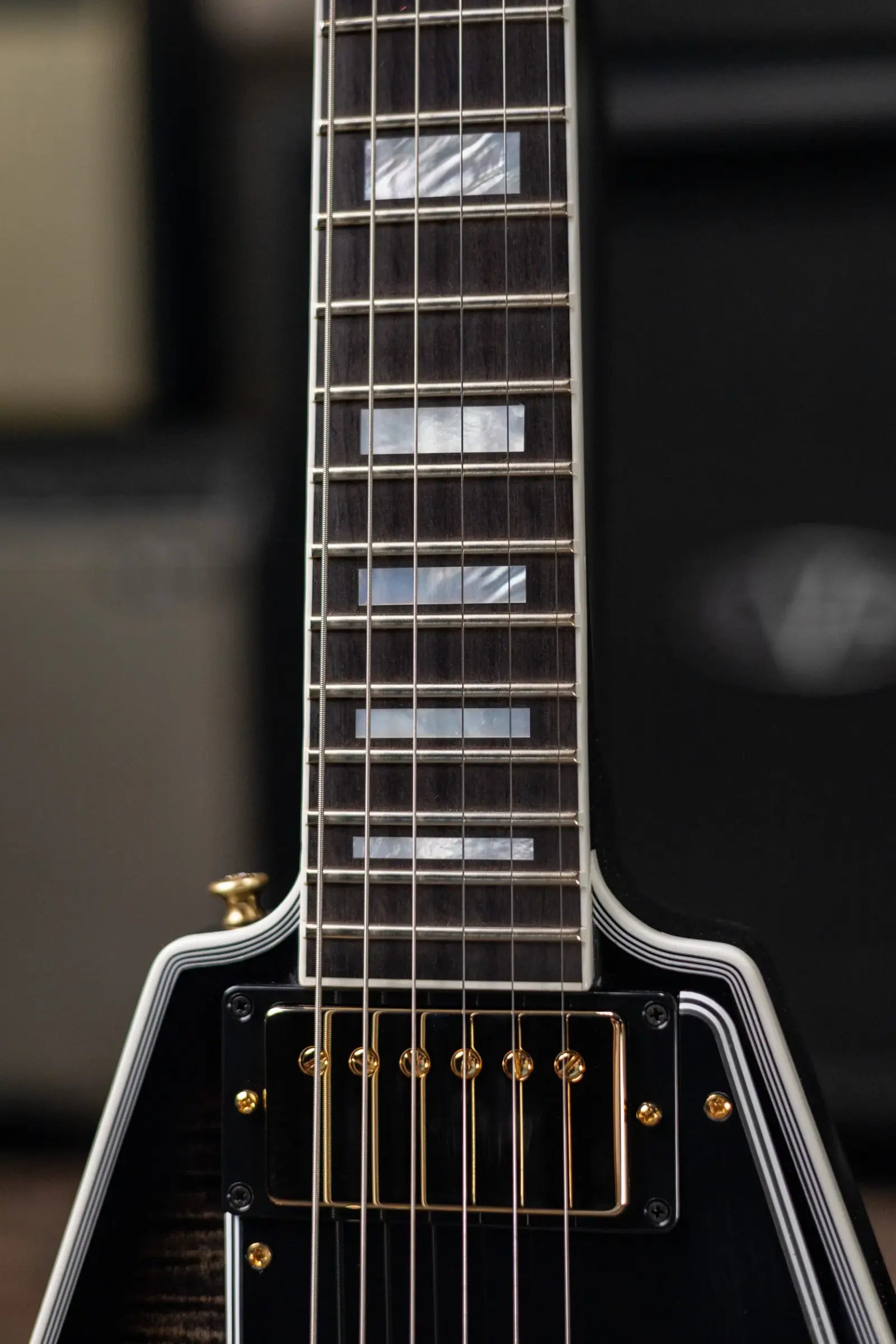 Gibson Custom Shop Flying V Custom Figured Electric Guitar - Cobra Burst with Hardshell Case