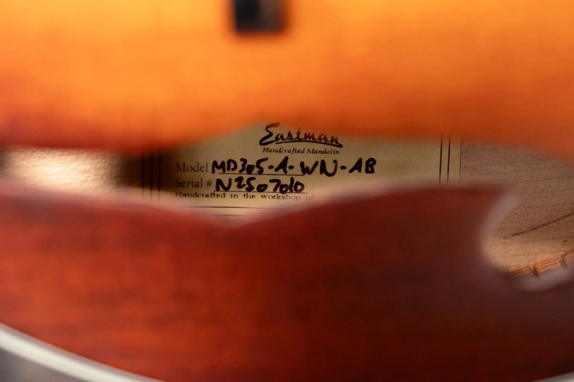 Eastman MD305 A-Style Mandolin - Amberburst with Gig Bag