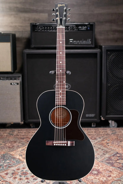 Gibson L-00 Special Parlor Acoustic/Electric Guitar - Ebony Satin with Gig Bag