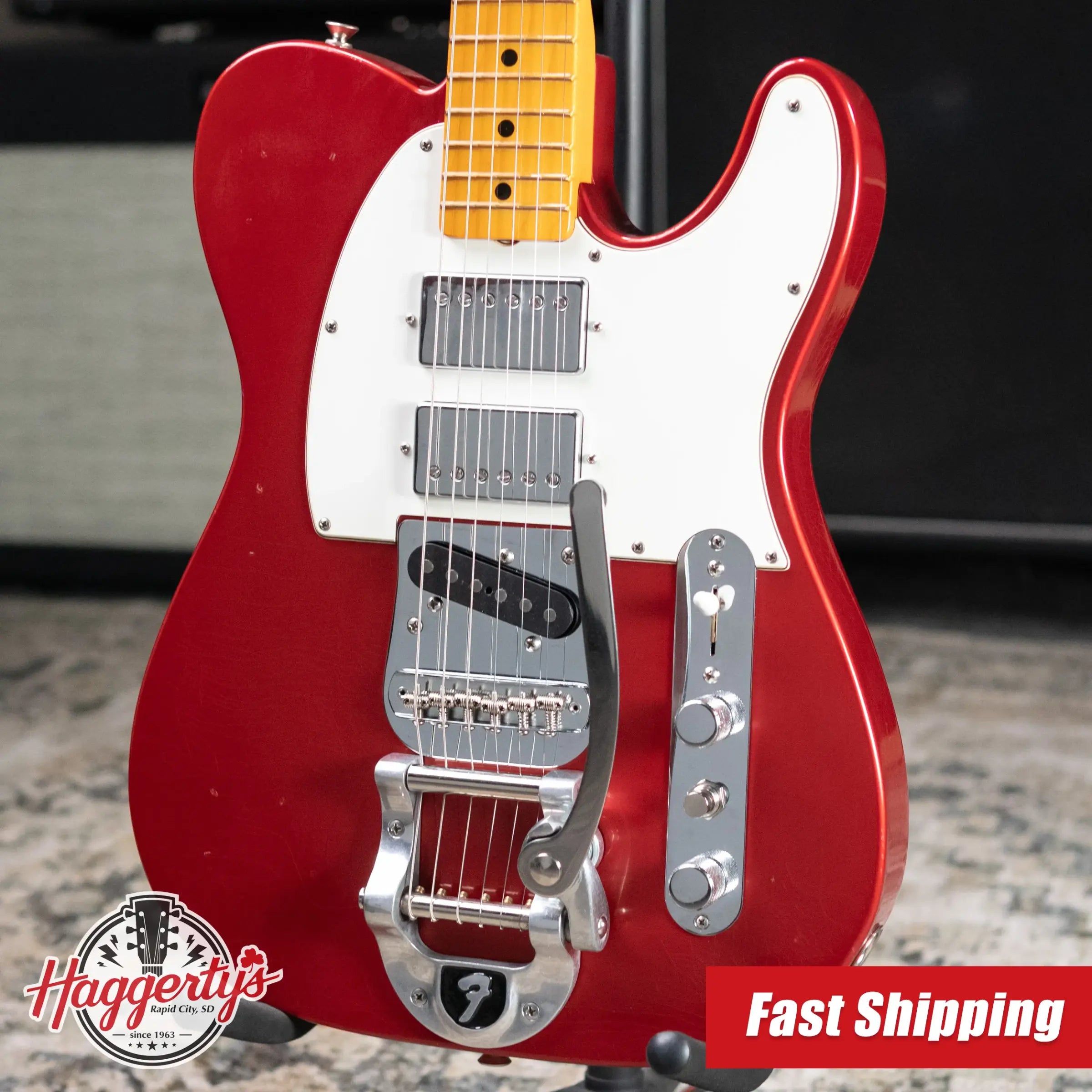 Fender Stories Collection Mike Campbell Red Dog Telecaster Electric Guitar - Red Dog Red with Hardshell Case - Used