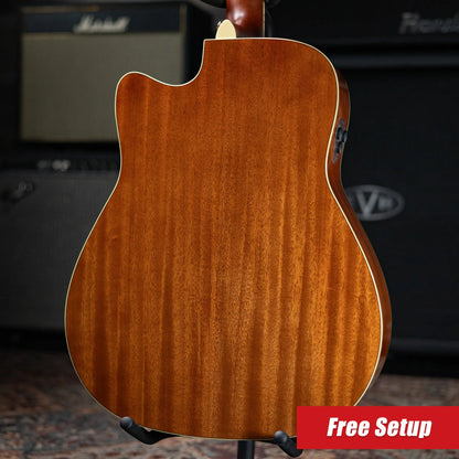 Yamaha FGC-TA Transacoustic Cutaway Acoustic/Electric Guitar - Brown Sunburst
